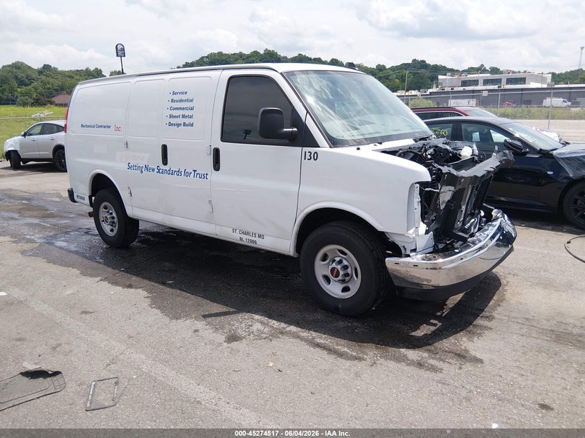 2025 Gmc Savana VIN 1GTZ7GF79S1265058 IAAI salvage auction — FRONT END, Salvage (Missouri), sold $7,800 on 2026-07-21 (photo 1)