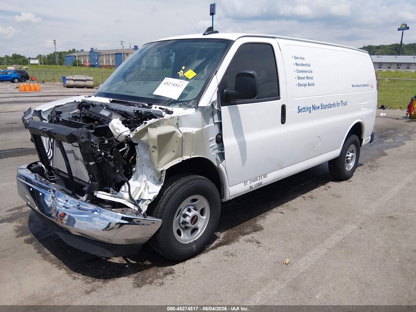2025 Gmc Savana VIN 1GTZ7GF79S1265058 IAAI salvage auction — FRONT END, Salvage (Missouri), sold $7,800 on 2026-07-21 (photo 2)