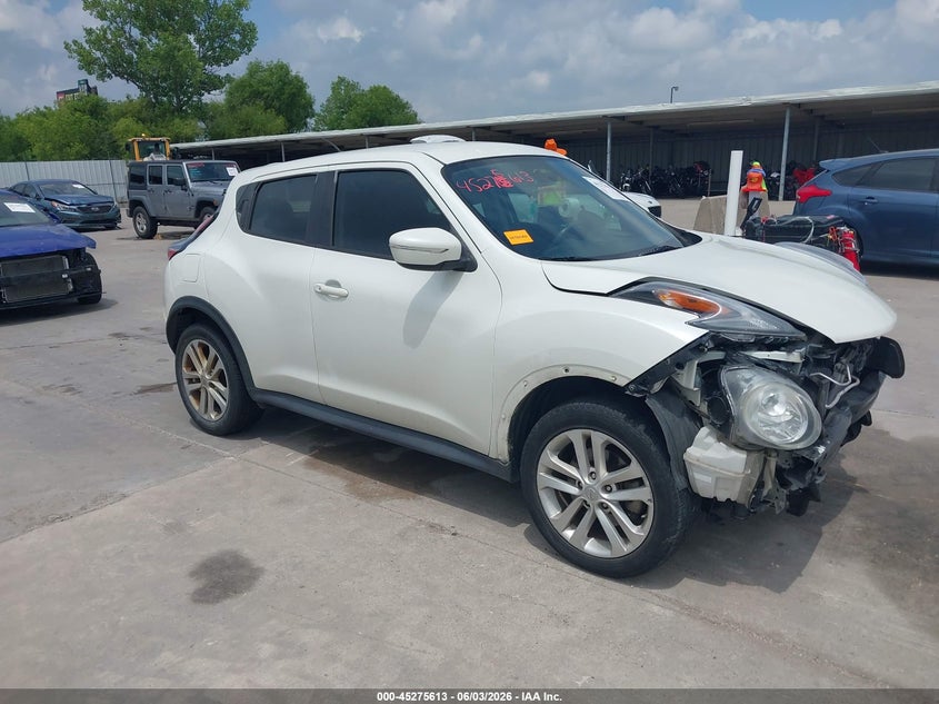 2016 Nissan Juke VIN JN8AF5MR5GT602270 IAAI salvage auction — FRONT END, Salvage Title, sold $575 on 2026-07-29 (photo 1)