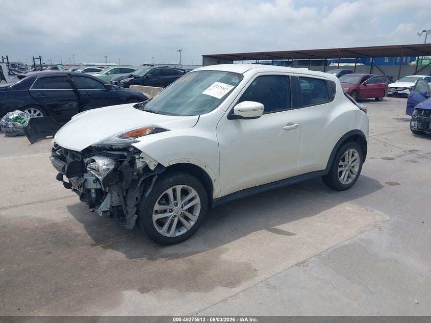 2016 Nissan Juke VIN JN8AF5MR5GT602270 IAAI salvage auction — FRONT END, Salvage Title, sold $575 on 2026-07-29 (photo 2)