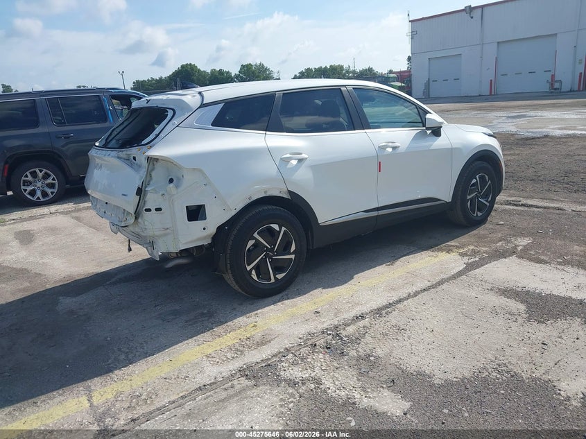 2024 Kia Sportage VIN KNDPU3DG1R7139831 IAAI salvage auction — REAR END, Salvage Title, sold $4,150 on 2026-07-22 (photo 4)