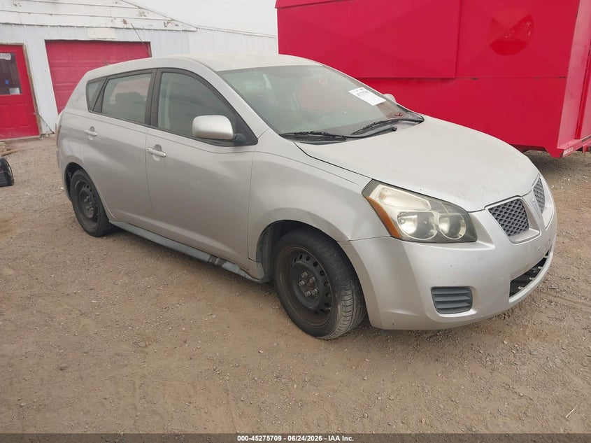 2009 Pontiac Vibe VIN 5Y2SP670X9Z429345 IAAI salvage auction — FRONT END, Nrc Lienholder Repossession Paperwork (Colorado), sold $50 on 2026-08-21 (photo 1)