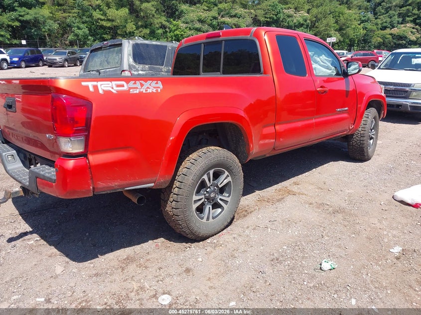 2016 Toyota Tacoma VIN 5TFSZ5ANXGX006198 IAAI salvage auction — FRONT END, Salvage Title, sold $4,500 on 2026-07-22 (photo 4)