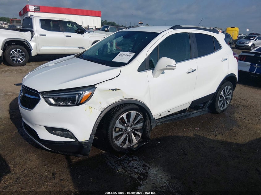 2017 Buick Encore VIN KL4CJCSB4HB189224 IAAI salvage auction — LEFT & RIGHT, Clear (Arkansas), sold $1,550 on 2026-07-29 (photo 2)