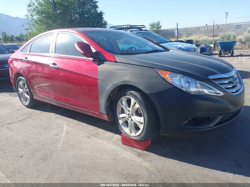 2011 Hyundai Sonata VIN 5NPEC4AC1BH041076 IAAI salvage auction — LEFT SIDE, Salvage (Idaho), sold $500 on 2026-07-16 (photo 1)