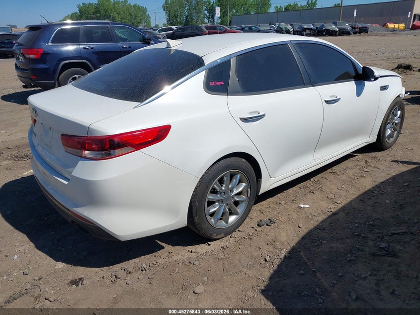 2016 Kia Optima VIN KNAGT4L39G5086325 IAAI salvage auction — FRONT END, Salvage Title, sold $425 on 2026-07-08 (photo 4)