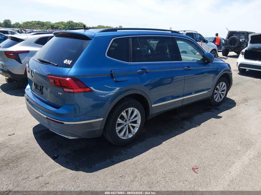 2018 Volkswagen Tiguan VIN 3VV3B7AX8JM047238 IAAI salvage auction — RIGHT FRONT, Salvage (Tennessee), sold $3,400 on 2026-07-29 (photo 4)
