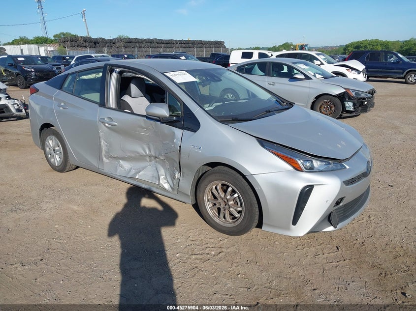 2019 Toyota Prius VIN JTDKARFU5K3101086 IAAI salvage auction — RIGHT SIDE, Salvage Title, sold $3,250 on 2026-07-10 (photo 1)