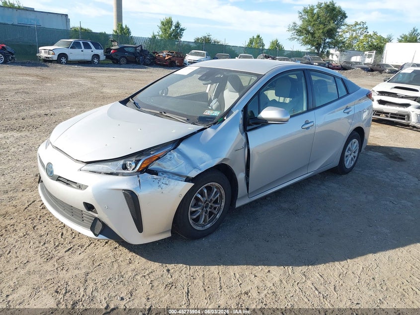2019 Toyota Prius VIN JTDKARFU5K3101086 IAAI salvage auction — RIGHT SIDE, Salvage Title, sold $3,250 on 2026-07-10 (photo 2)