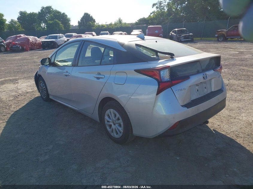 2019 Toyota Prius VIN JTDKARFU5K3101086 IAAI salvage auction — RIGHT SIDE, Salvage Title, sold $3,250 on 2026-07-10 (photo 3)