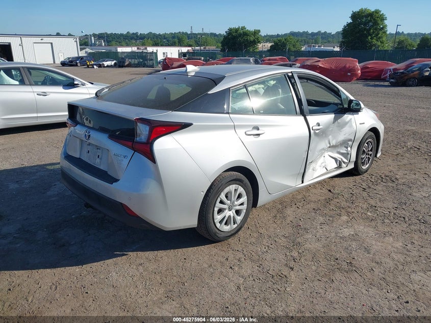 2019 Toyota Prius VIN JTDKARFU5K3101086 IAAI salvage auction — RIGHT SIDE, Salvage Title, sold $3,250 on 2026-07-10 (photo 4)