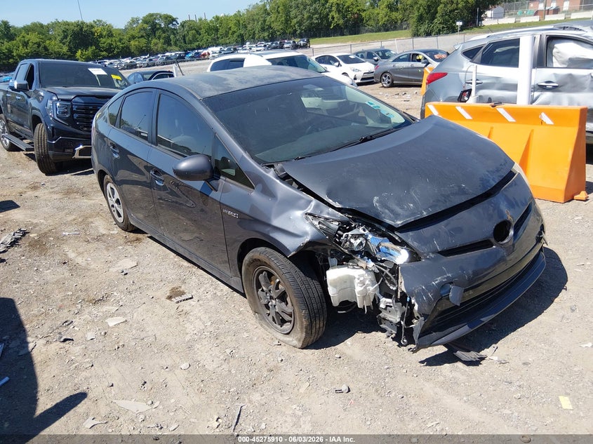 2012 Toyota Prius VIN JTDKN3DU5C1527345 IAAI salvage auction — RIGHT FRONT, Salvage Title, sold $225 on 2026-07-09 (photo 1)