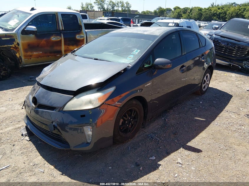 2012 Toyota Prius VIN JTDKN3DU5C1527345 IAAI salvage auction — RIGHT FRONT, Salvage Title, sold $225 on 2026-07-09 (photo 2)