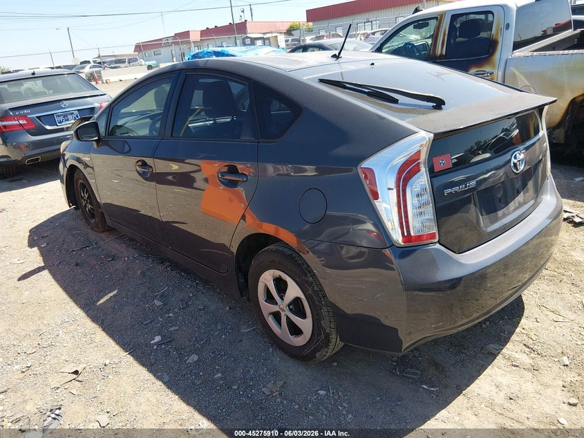 2012 Toyota Prius VIN JTDKN3DU5C1527345 IAAI salvage auction — RIGHT FRONT, Salvage Title, sold $225 on 2026-07-09 (photo 3)