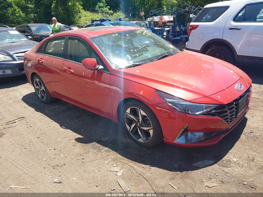 2021 Hyundai Elantra VIN KMHLP4AG1MU098848 IAAI salvage auction — LEFT SIDE, Salvage Title, sold $4,250 on 2026-07-07 (photo 1)