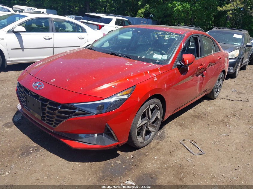 2021 Hyundai Elantra VIN KMHLP4AG1MU098848 IAAI salvage auction — LEFT SIDE, Salvage Title, sold $4,250 on 2026-07-07 (photo 2)