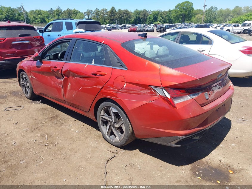 2021 Hyundai Elantra VIN KMHLP4AG1MU098848 IAAI salvage auction — LEFT SIDE, Salvage Title, sold $4,250 on 2026-07-07 (photo 3)