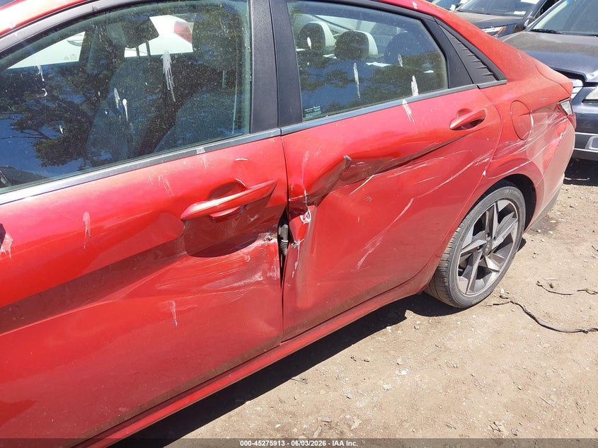 2021 Hyundai Elantra VIN KMHLP4AG1MU098848 IAAI salvage auction — LEFT SIDE, Salvage Title, sold $4,250 on 2026-07-07 (photo 6)