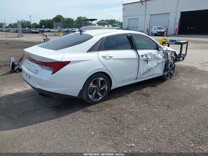 2023 Hyundai Elantra VIN KMHLN4AJ7PU040765 IAAI salvage auction — FRONT END, Salvage Title, sold $3,250 on 2026-07-31 (photo 4)