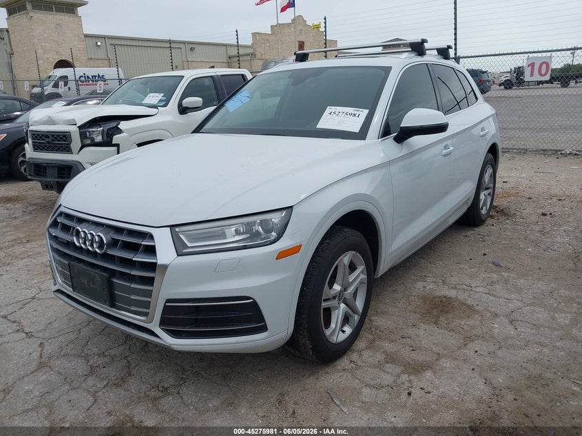 2019 Audi Q5 VIN WA1ANAFYXK2045215 IAAI salvage auction — WATER/FLOOD, Salvage Title, sold $3,350 on 2026-07-29 (photo 2)