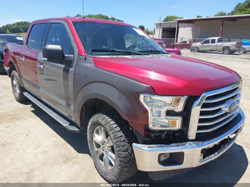 2016 Ford F-150 VIN 1FTEW1EF5GFB24330 IAAI salvage auction — FRONT & REAR, Salvage Title, sold $2,950 on 2026-07-31 (photo 1)