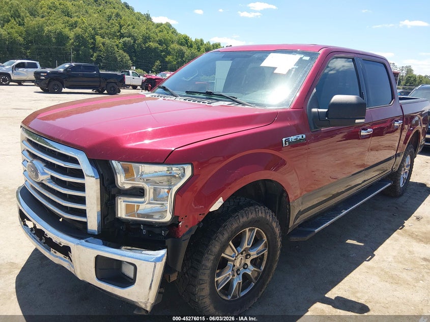2016 Ford F-150 VIN 1FTEW1EF5GFB24330 IAAI salvage auction — FRONT & REAR, Salvage Title, sold $2,950 on 2026-07-31 (photo 2)
