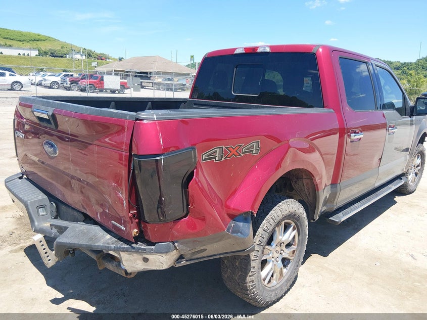2016 Ford F-150 VIN 1FTEW1EF5GFB24330 IAAI salvage auction — FRONT & REAR, Salvage Title, sold $2,950 on 2026-07-31 (photo 4)
