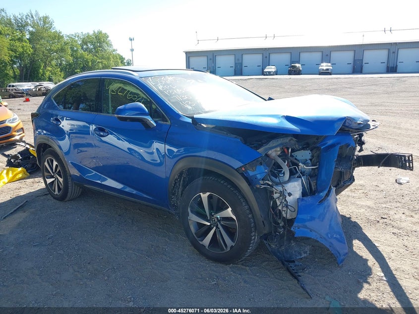 2020 Lexus Nx VIN JTJGJRDZ7L2138391 IAAI salvage auction — FRONT END, Salvage Title, sold $5,250 on 2026-07-29 (photo 1)