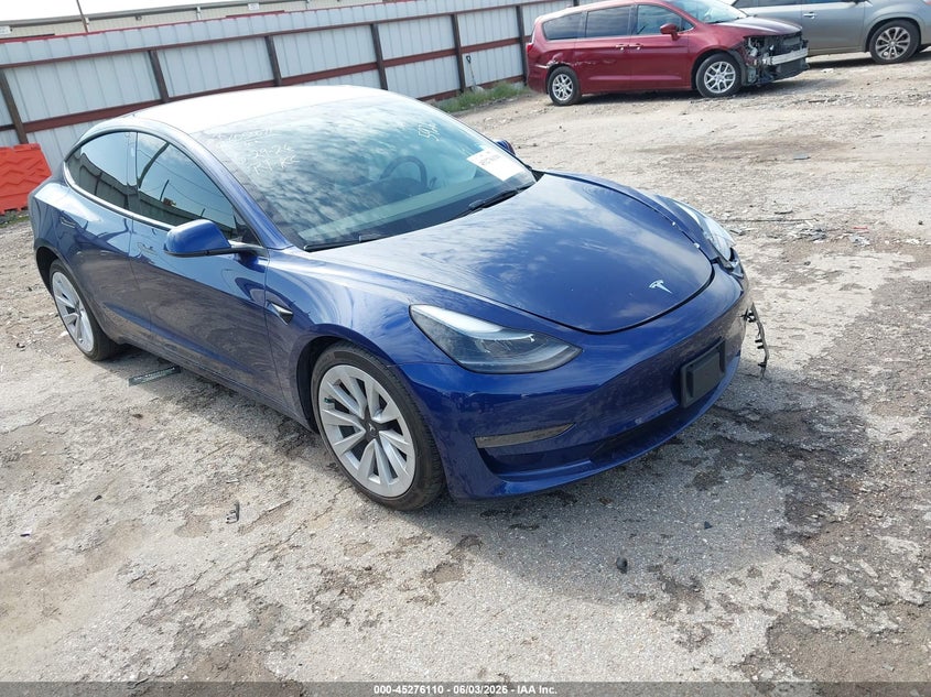 2023 Tesla Model 3 VIN 5YJ3E1EB2PF635926 IAAI salvage auction — LEFT FRONT, Salvage Title, sold $8,600 on 2026-07-30 (photo 1)