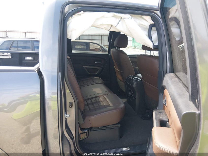 2021 Nissan TITAN VIN 1N6AA1EDXMN528394 IAAI salvage auction — FRONT & REAR, Salvage (Arkansas), sold $12,925 on 2026-07-30 (photo 8)