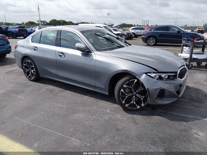 2025 BMW 3er VIN 3MW69CW06S8F34165 IAAI salvage auction — RIGHT FRONT, Salvage Title, sold $17,600 on 2026-08-22 (photo 1)