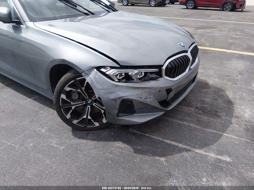 2025 BMW 3er VIN 3MW69CW06S8F34165 IAAI salvage auction — RIGHT FRONT, Salvage Title, sold $17,600 on 2026-08-22 (photo 6)