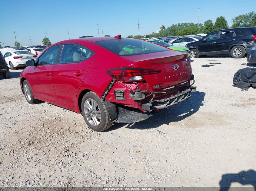 2019 Hyundai Elantra VIN KMHD84LF1KU772595 IAAI salvage auction — RIGHT FRONT, Salvage Title, sold $1,750 on 2026-07-15 (photo 3)