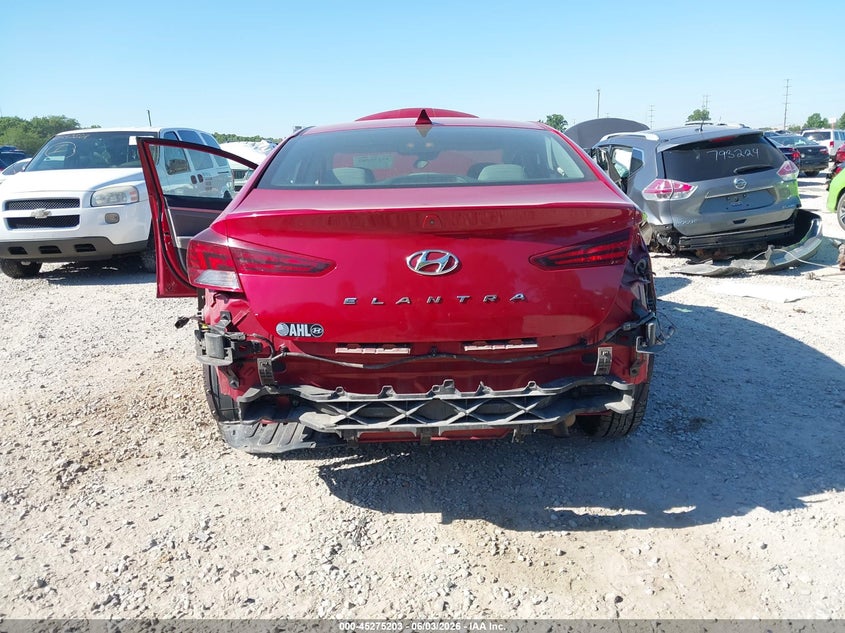 2019 Hyundai Elantra VIN KMHD84LF1KU772595 IAAI salvage auction — RIGHT FRONT, Salvage Title, sold $1,750 on 2026-07-15 (photo 6)