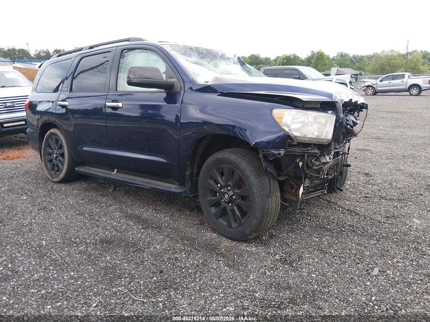 2008 Toyota Sequoia VIN 5TDBY67A48S009442 IAAI salvage auction — FRONT END, Salvage (South Carolina), sold $2,150 on 2026-07-28 (photo 1)