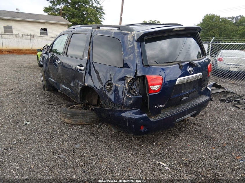 2008 Toyota Sequoia VIN 5TDBY67A48S009442 IAAI salvage auction — FRONT END, Salvage (South Carolina), sold $2,150 on 2026-07-28 (photo 3)