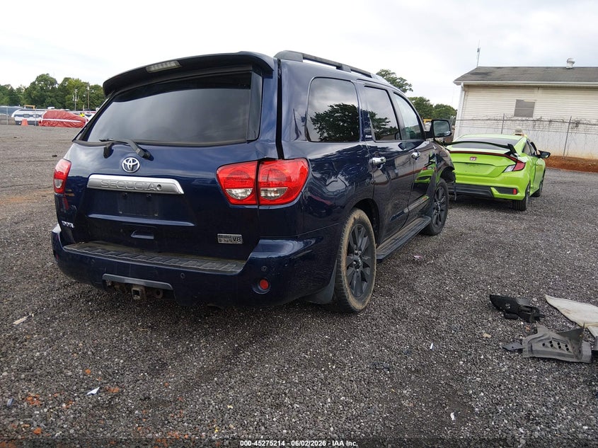 2008 Toyota Sequoia VIN 5TDBY67A48S009442 IAAI salvage auction — FRONT END, Salvage (South Carolina), sold $2,150 on 2026-07-28 (photo 4)