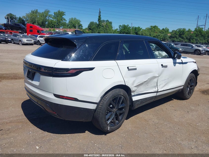 2025 Land rover Range rover velar VIN SALYL2EXXSA805540 IAAI salvage auction — SIDE, Salvage Title, sold $10,575 on 2026-07-17 (photo 4)