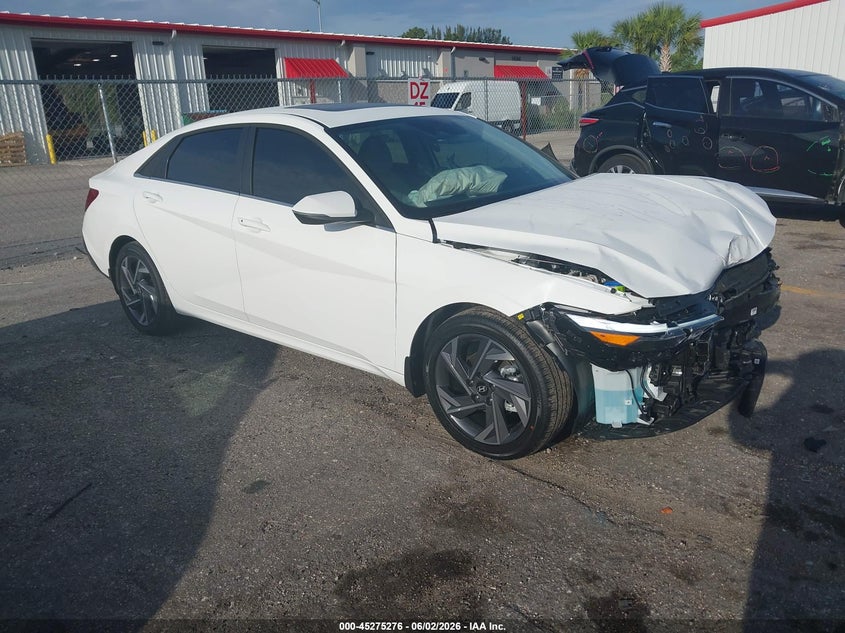2026 Hyundai Elantra VIN KMHLP4DG6TU188880 IAAI salvage auction — FRONT END, Salvage Title, sold $5,900 on 2026-07-07 (photo 1)
