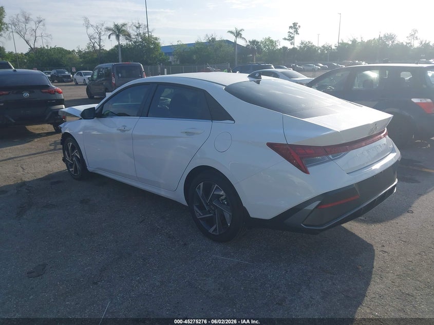 2026 Hyundai Elantra VIN KMHLP4DG6TU188880 IAAI salvage auction — FRONT END, Salvage Title, sold $5,900 on 2026-07-07 (photo 3)