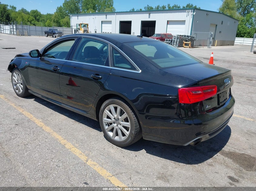 2014 Audi A6 VIN WAUHGAFC5EN051393 IAAI salvage auction — FRONT END, Salvage Title, sold $100 on 2026-07-27 (photo 3)