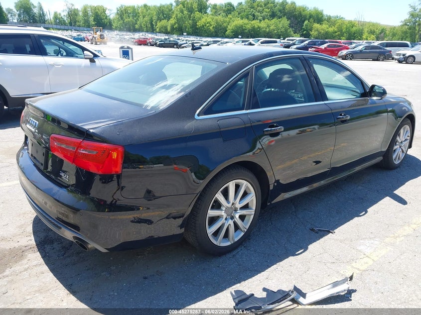 2014 Audi A6 VIN WAUHGAFC5EN051393 IAAI salvage auction — FRONT END, Salvage Title, sold $100 on 2026-07-27 (photo 4)