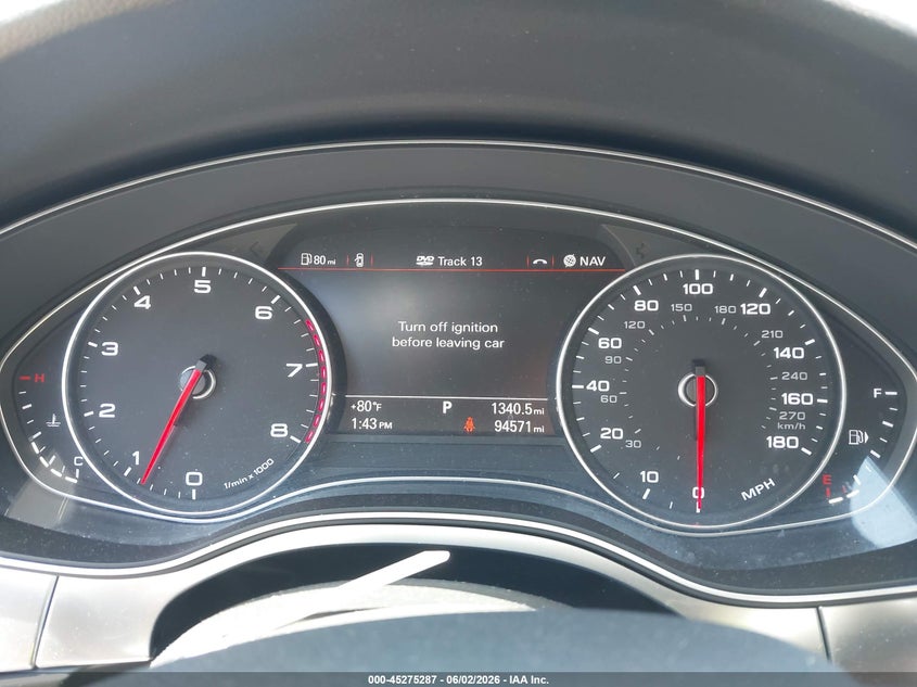 2014 Audi A6 VIN WAUHGAFC5EN051393 IAAI salvage auction — FRONT END, Salvage Title, sold $100 on 2026-07-27 (photo 7)