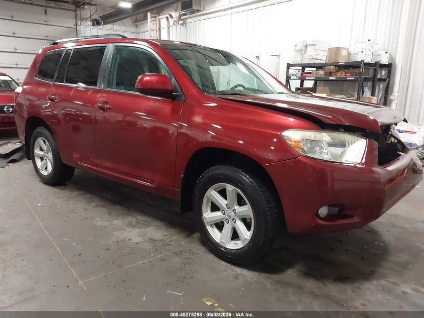 2010 Toyota Highlander VIN 5TDJK3EH7AS025765 IAAI salvage auction — FRONT END, Salvage (Iowa), sold $1,550 on 2026-07-14 (photo 1)