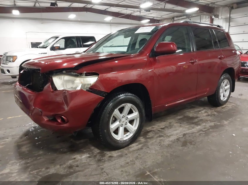 2010 Toyota Highlander VIN 5TDJK3EH7AS025765 IAAI salvage auction — FRONT END, Salvage (Iowa), sold $1,550 on 2026-07-14 (photo 2)