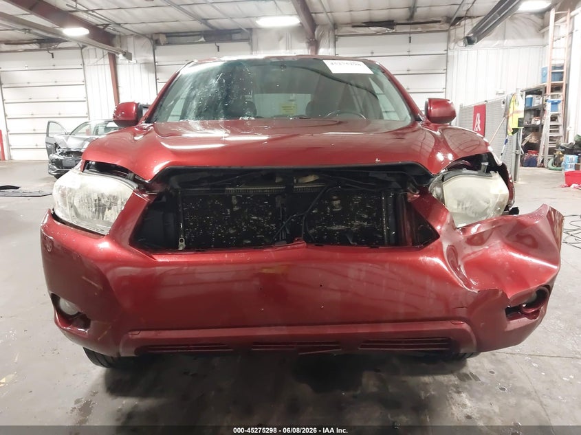 2010 Toyota Highlander VIN 5TDJK3EH7AS025765 IAAI salvage auction — FRONT END, Salvage (Iowa), sold $1,550 on 2026-07-14 (photo 6)
