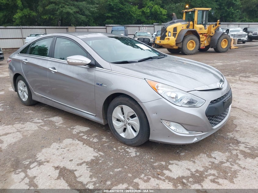 2014 Hyundai Sonata hybrid VIN KMHEC4A41EA109828 IAAI salvage auction — FRONT END, Original (Texas), sold $1,100 on 2026-07-09 (photo 1)