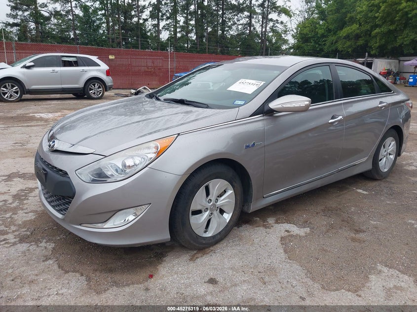 2014 Hyundai Sonata hybrid VIN KMHEC4A41EA109828 IAAI salvage auction — FRONT END, Original (Texas), sold $1,100 on 2026-07-09 (photo 2)