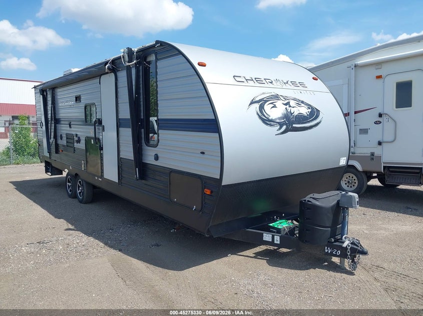 2020 Forest river Cherokee VIN 4X4TCKC26LX142338 IAAI salvage auction — HAIL, Clear (North Dakota), sold $3,650 on 2026-07-23 (photo 1)