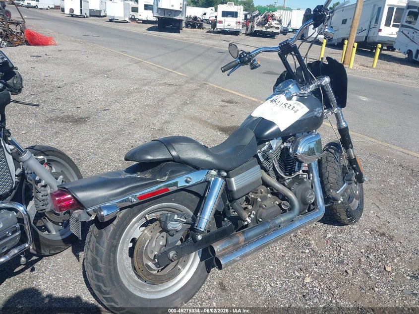 2013 Harley-davidson Fat bob VIN 1HD1GYM17DC333803 IAAI salvage auction — SIDE, Salvage Title, sold $475 on 2026-09-08 (photo 4)